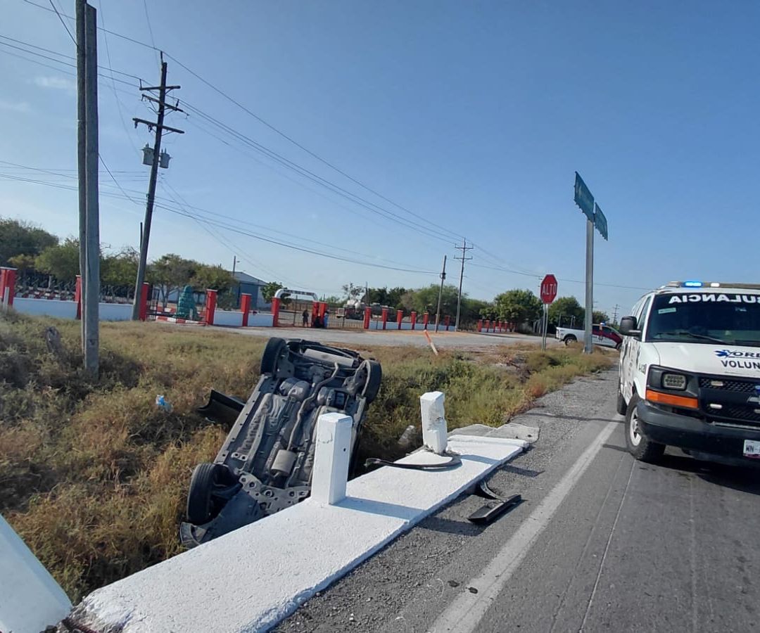 Choque Deja 5 Lesionados en Carretera Matamoros-Victoria en Tamaulipas